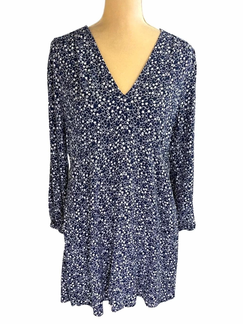 Boden V-Neck Mini Tea Dress 12P - Picture 2 of 12